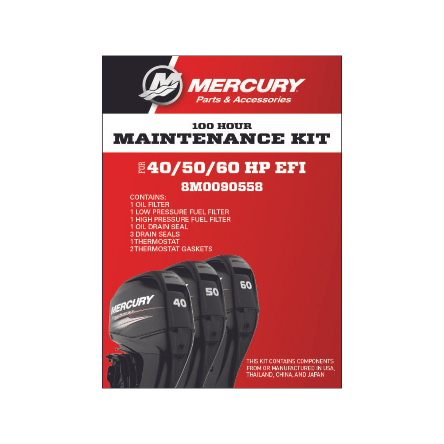 Mercury Servicekit F40-60 hk EFI (4 cyl.) 100 H
